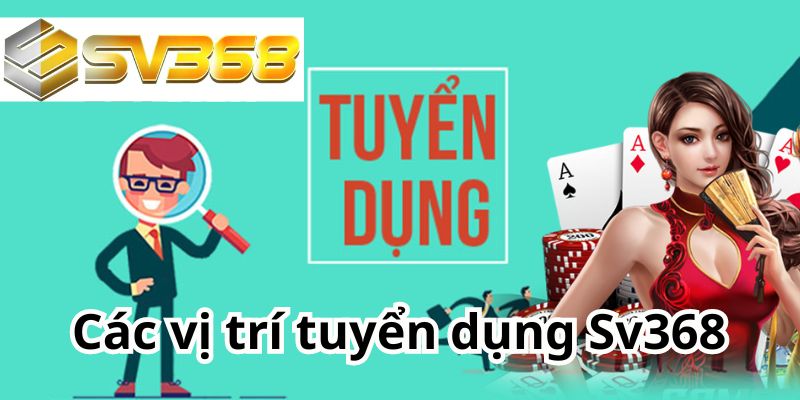 Các vị trí tuyển dụng Sv368